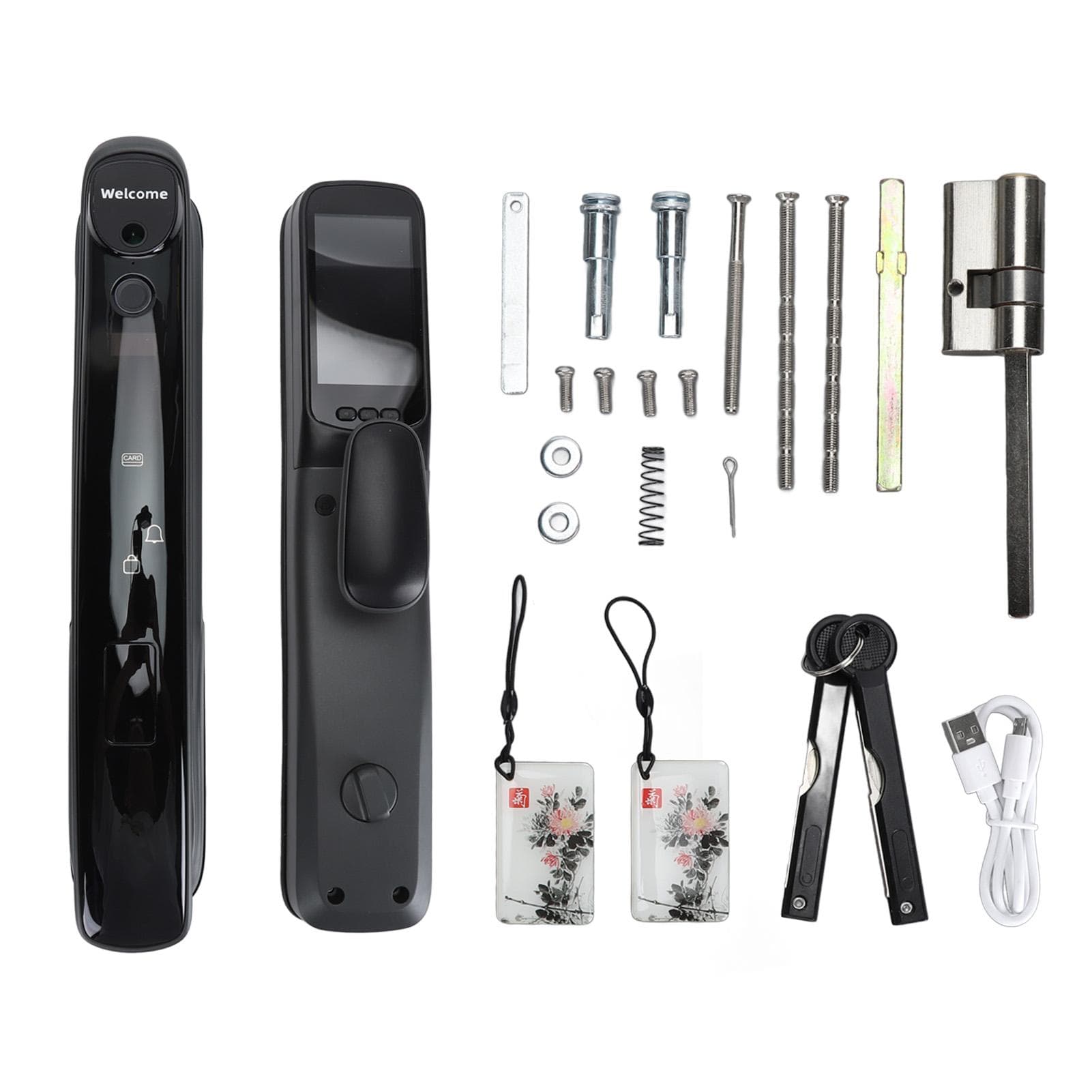 Door Smart Lock 8 Ways to Unlock Fingerprint Password Card NFC Key Virtual Password Temporary