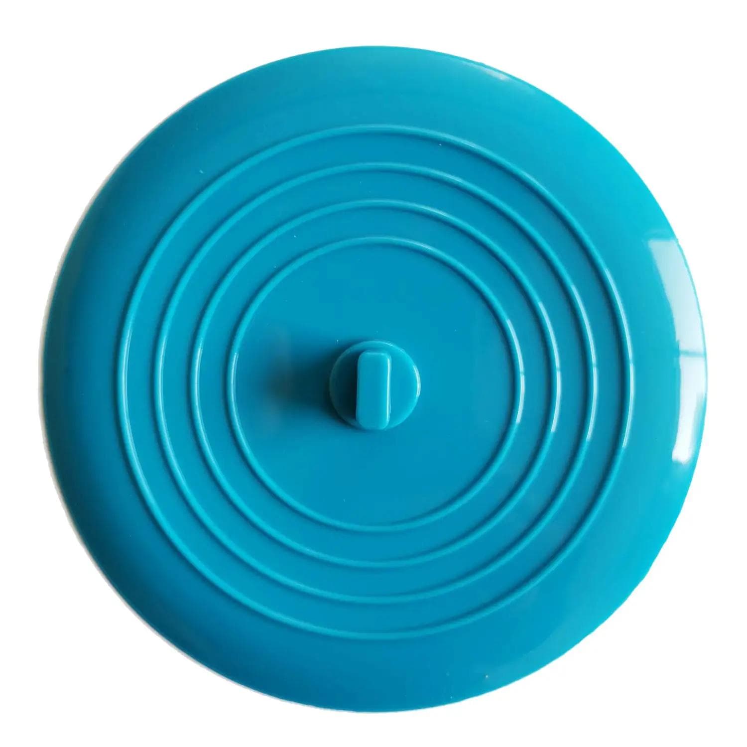 Tub Stopper Large Silicone Drain Plug Hair Stopper Bathtub Stopper Flat Suction Cover for Kitchen Bathroom Laundry blue