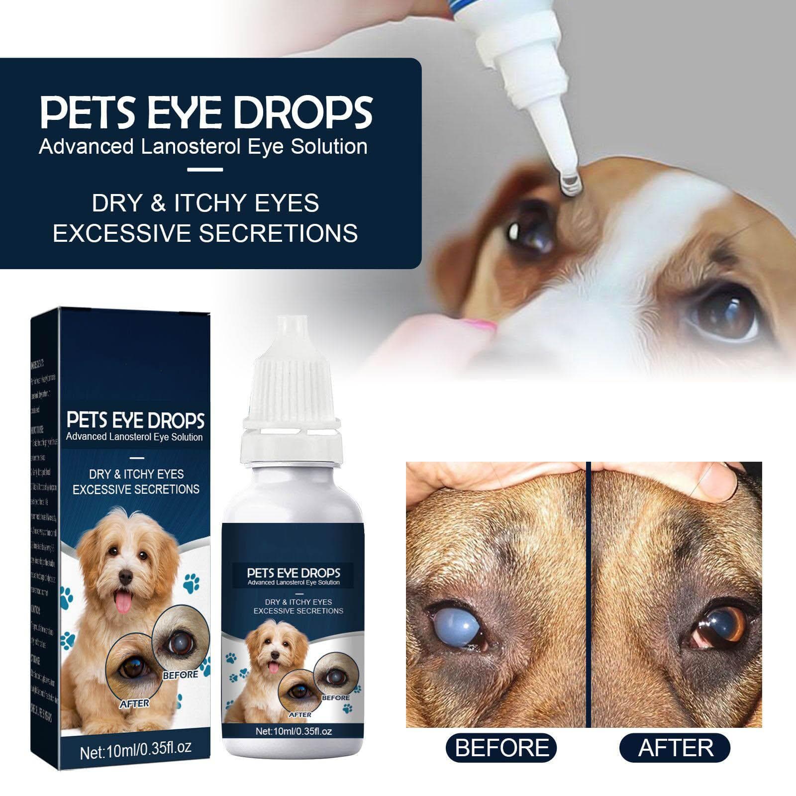 10ml Drops For Advanced Lanosterol Solution For Therapeutic Eye Lubricant Drops For Dogs And Cats Improve One Size white