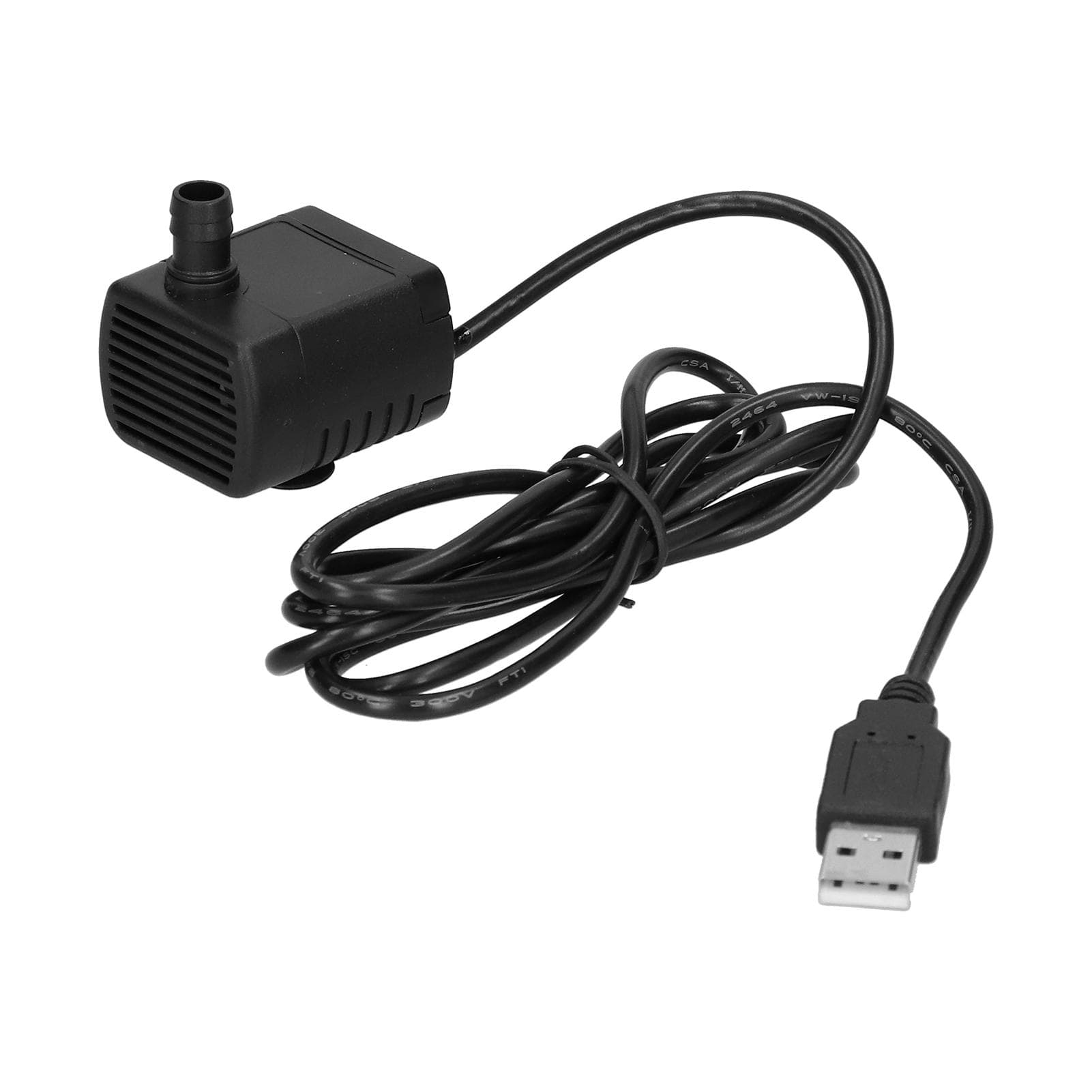 Water Pump Brushless USB Plug Mini Submersible Pump with Suction Cup DC12V 200LH 150cm Lift