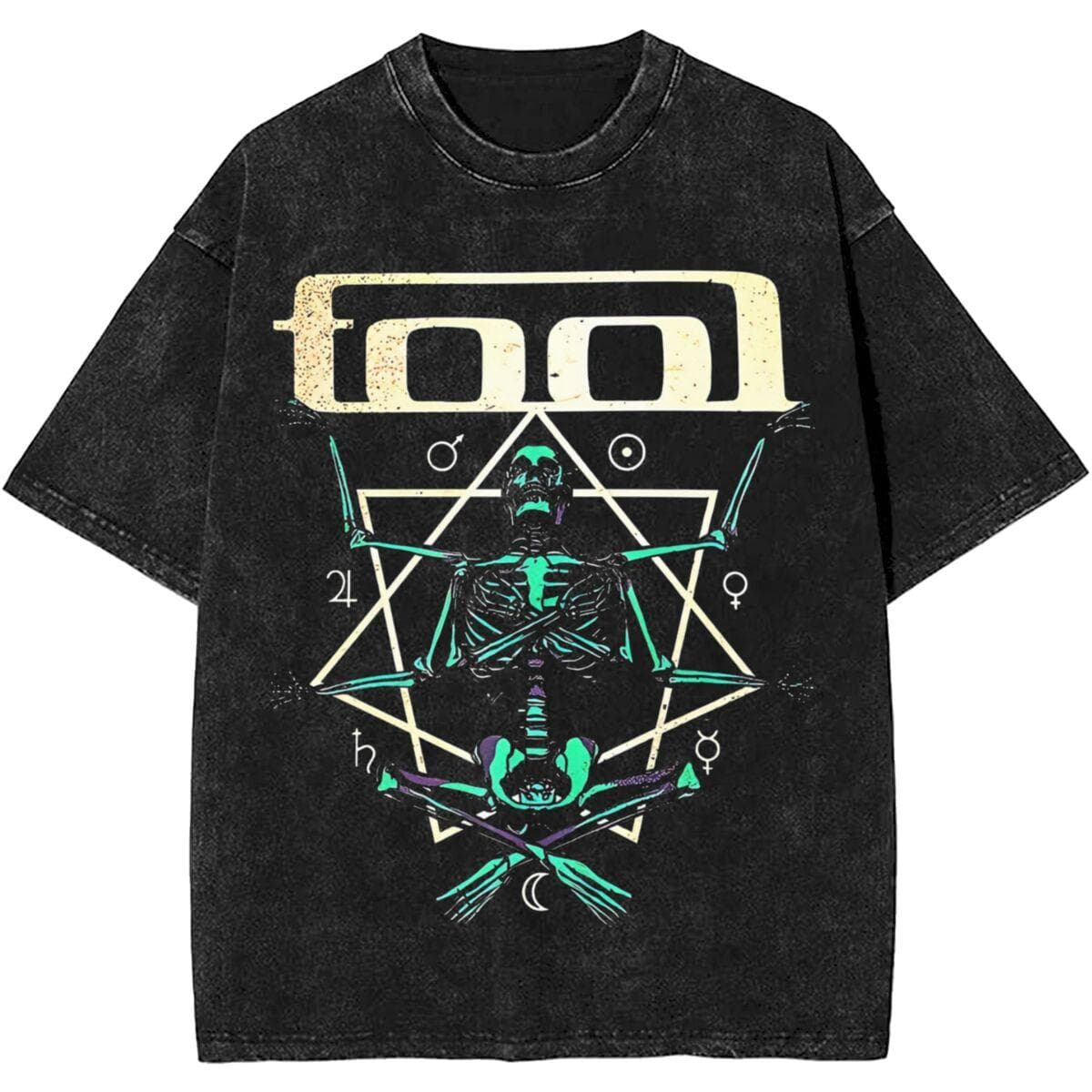 Men Women Rock Tool Band Lateralus Heavy Metal Music Vintage Washed T Shirt Merch Cotton Top Clothes Oversized L