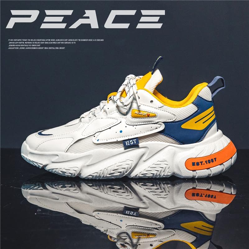 Men's Vulcanized Shoes Fashionable Versatile Low-Top Casual Shoes Thick Sole Heighten Skateboard Shoes Sneakers For Mens 39
