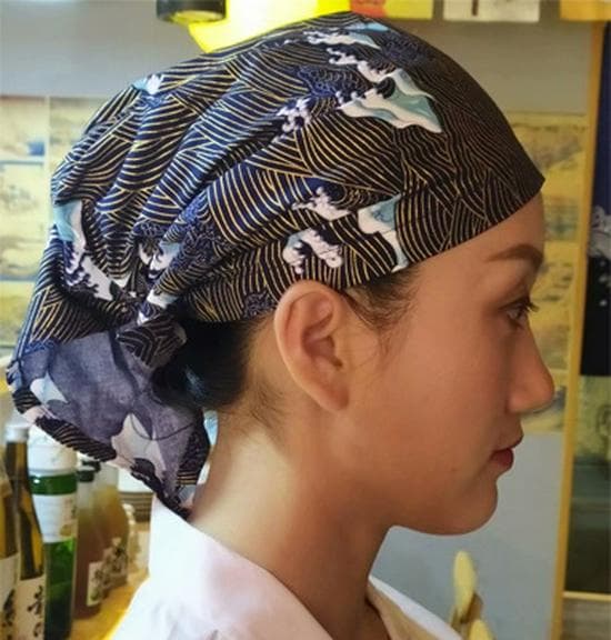 Unisex Japanese Kitchen Chef Hat - Ideal for Restaurants & Fast Food Adjustable