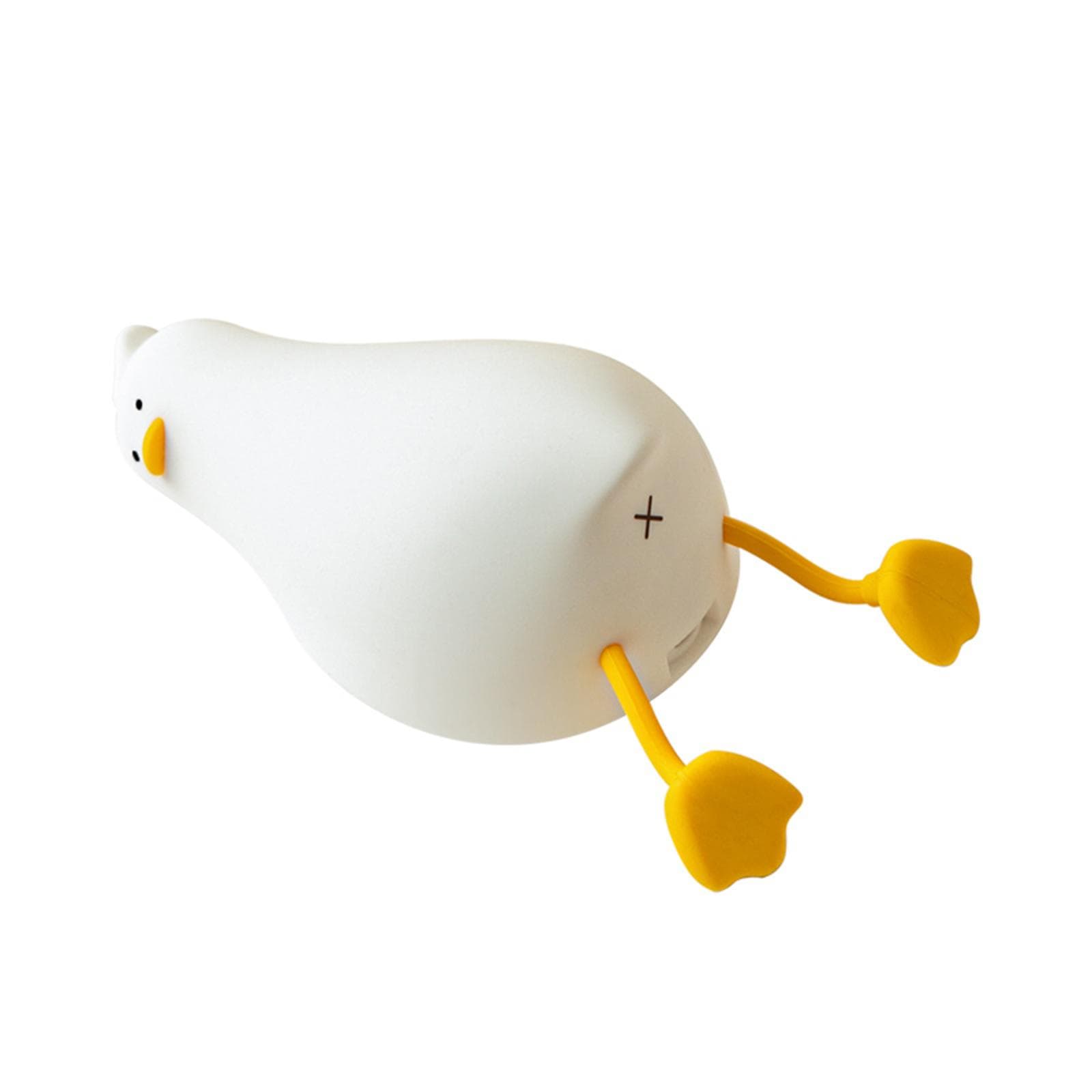 Led Kids Night Light Cute Duck Shaped Night Lamp Silicone Nightlight for Children Room Bedroom white