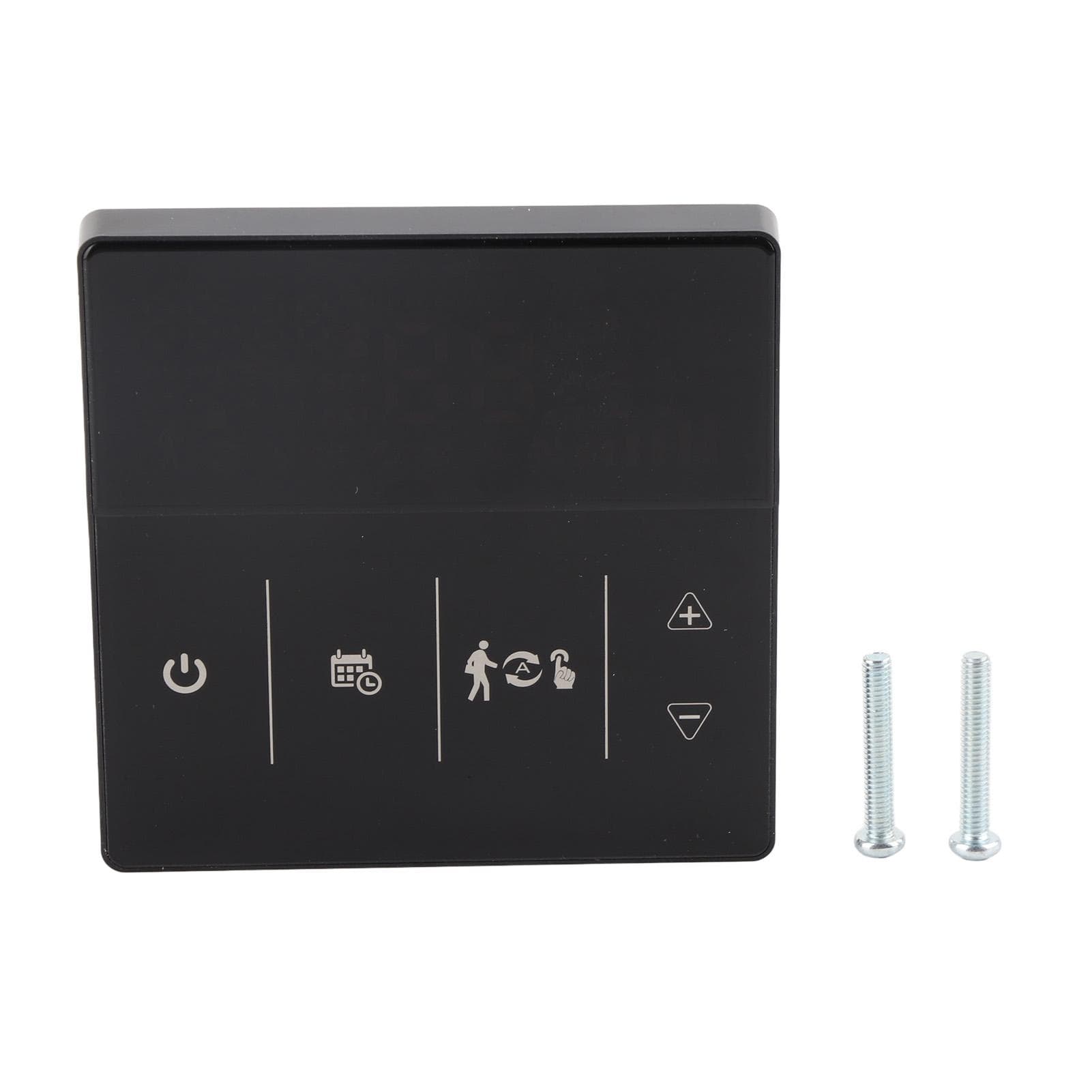 Smart Thermostat with Touch Screen App Voice Control Wifi Temperature Controller for Home 90?240V black