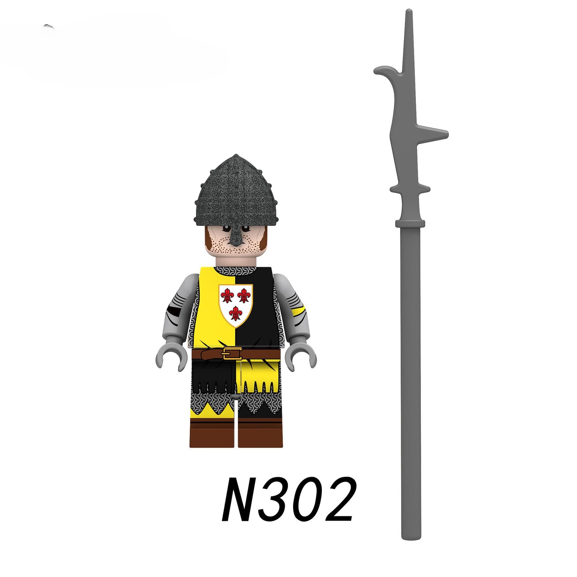 N301-308 Medieval Wars of The Roses England Soldiers Building Block Figures Mini Building Toy for Children