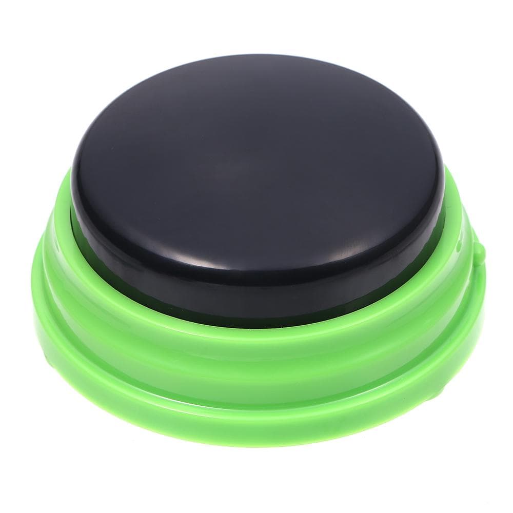 Recordable Talking Button Voice Recording Sound Button for Kids Interactive Toy Answering Buttons green