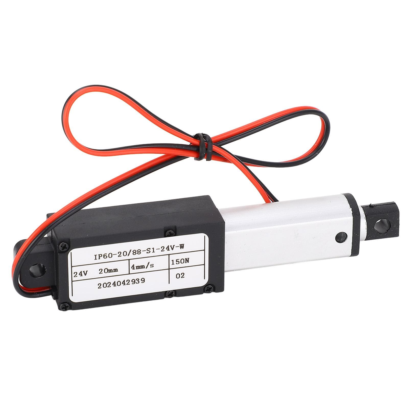 DC24V Electric Linear Actuator 20mm Stroke 150N 4mms IPX4 Linear Motion Actuator for Robot Vacuum