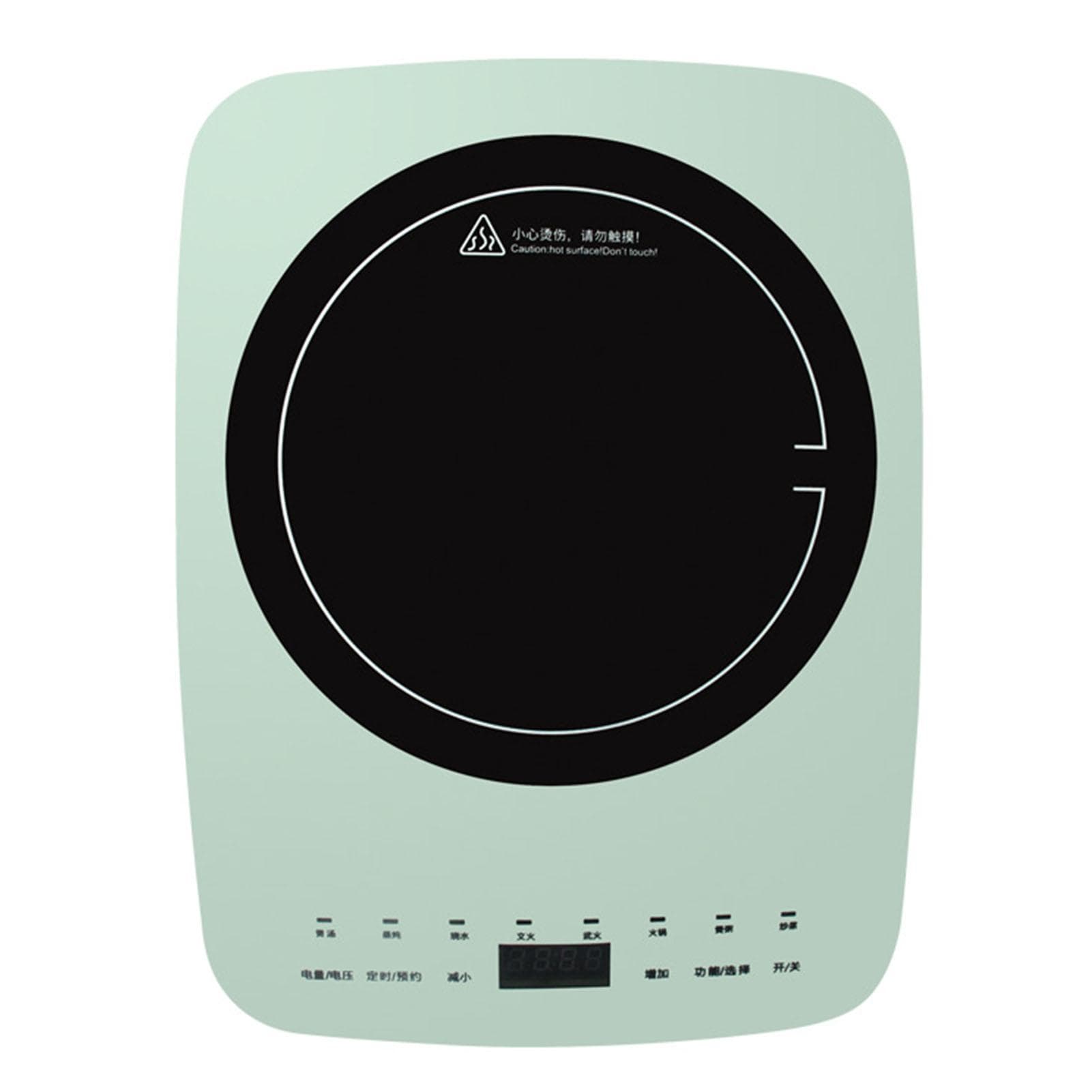 Induction Cooker Mini Portable Single Burner Intelligent Touch Control Kitchen Appliance 2200W
