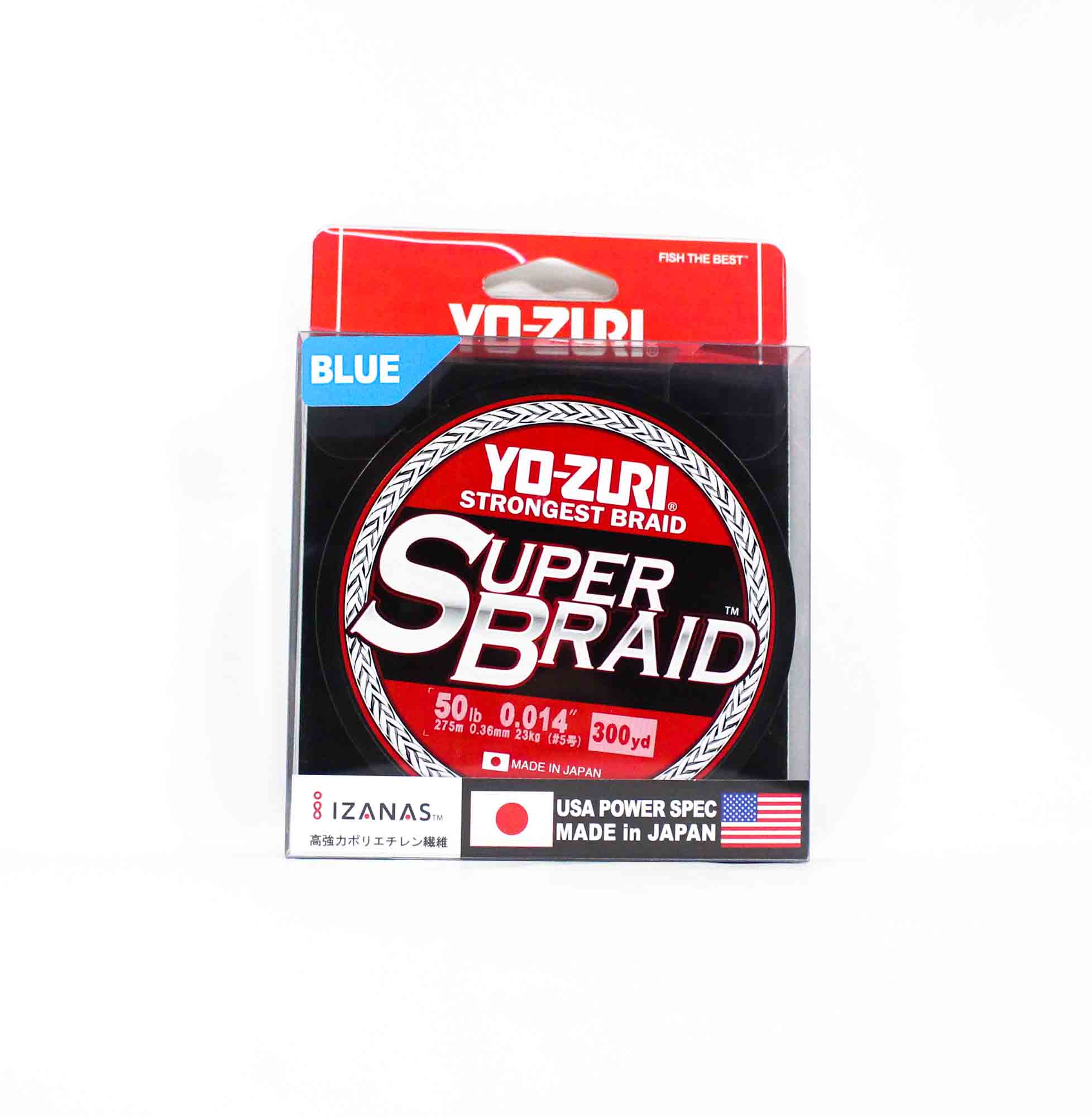Yo Zuri Duel P.E Line Super Braid 300YDS 50Lbs (0.36mm) Blue R1269-B (1378) blue