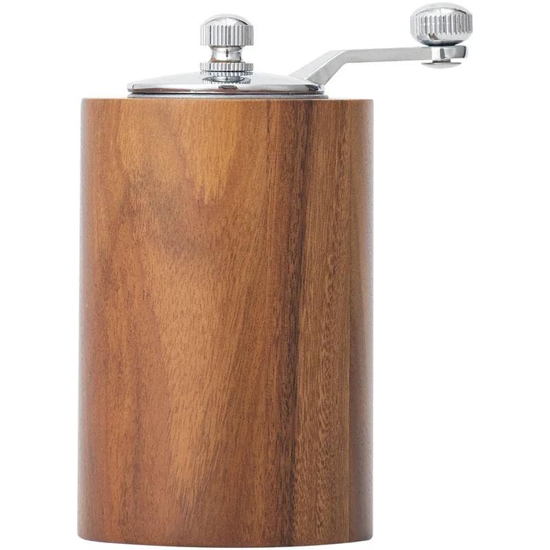 Wood Pepper Grinder Manual Flax Seed Grinder Pepper Mill Adjustable Coarseness Household Grinding Bottle Hand Crank Spice Mill