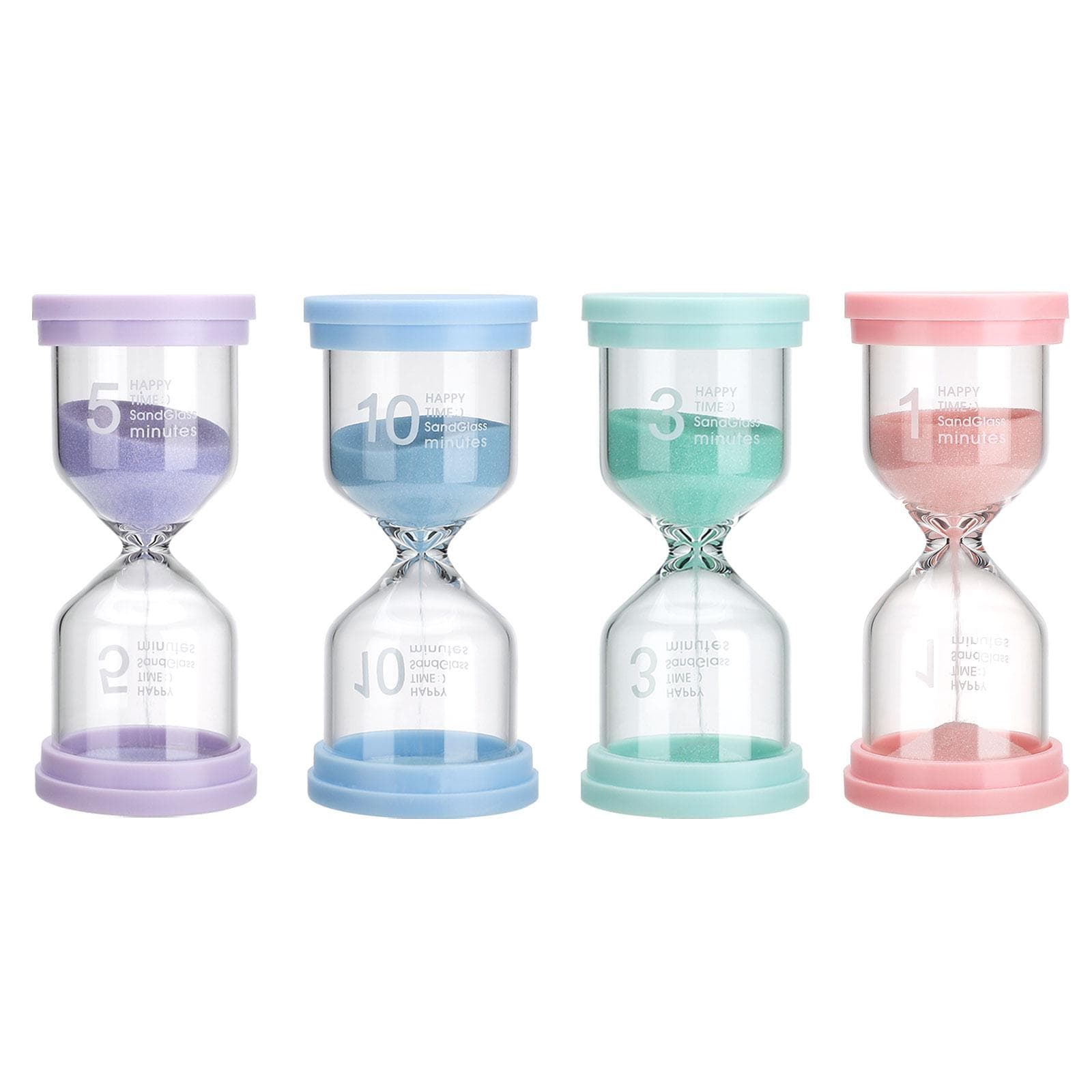 Hourglass Sand Timers Set Small Portable High Accuracy for Classroom Use
