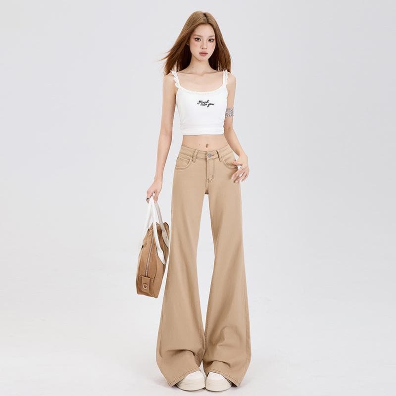 Jeans for Women Without Legs, Bell-bottom Pants for Women, Slightly Flared Pants for Women, Slimming and Loose XL