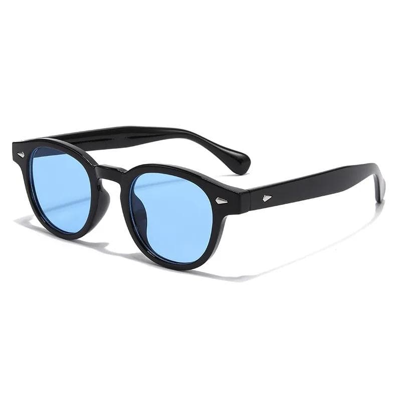 New European American Fashion Oval Sunglasses Rice Nail Design High End UV Protection Street Style Glasses