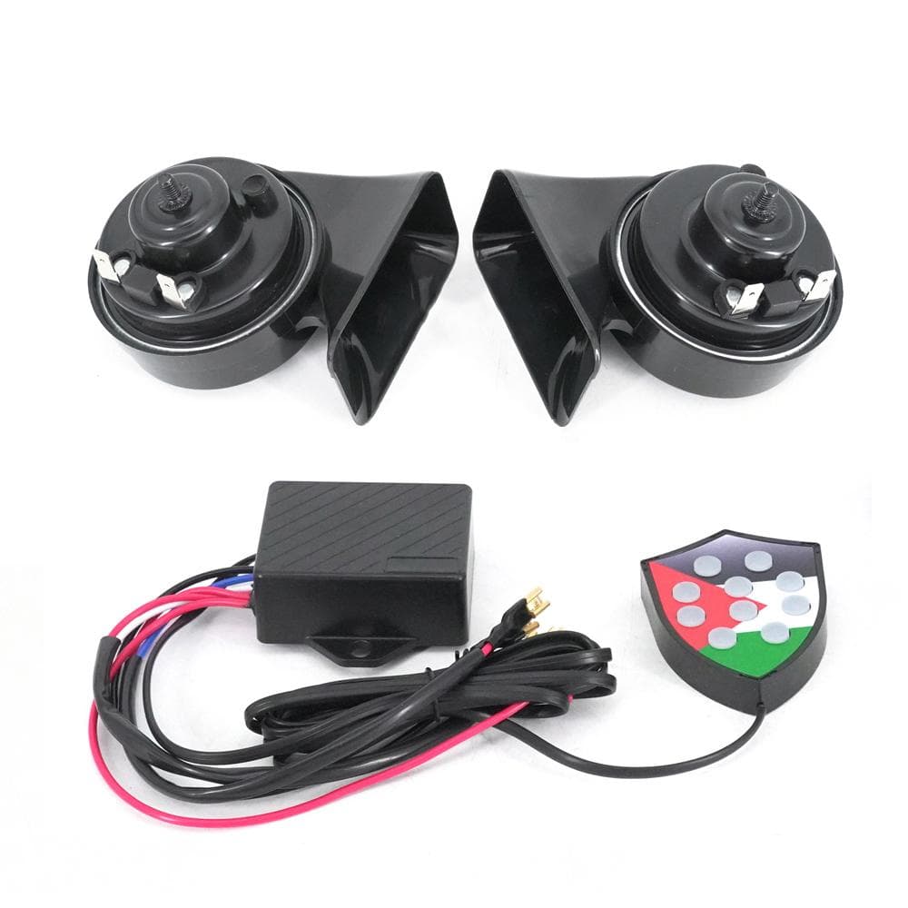 12V 10 Sound Waterproof Musical Electronic Air Horn Replacement Kit Controller Regulator Monitor multicolour