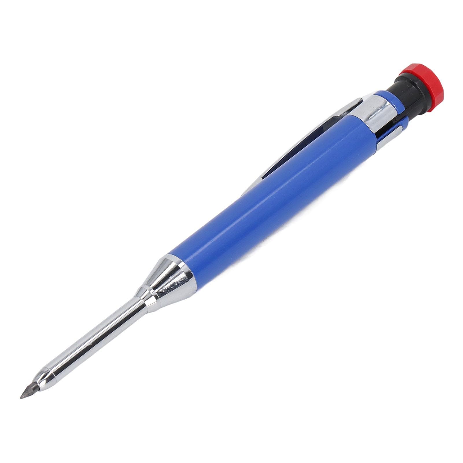 Mechanical Carpenter Pencil Heavy Duty with Sharpener Long Nose Deep Hole for Woodworking