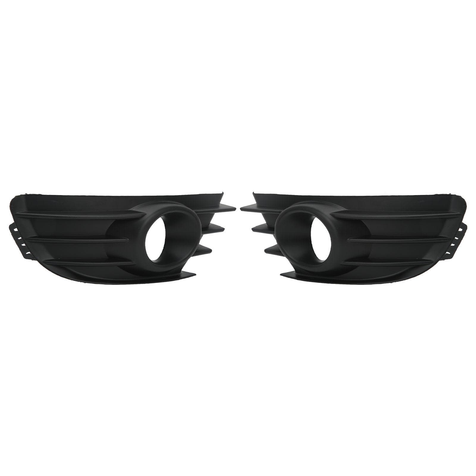 1 Pair Front Bumper Fog Light Grille Black Fog Lamp Cover Trim Replacement for Citroen C4 2004?2008