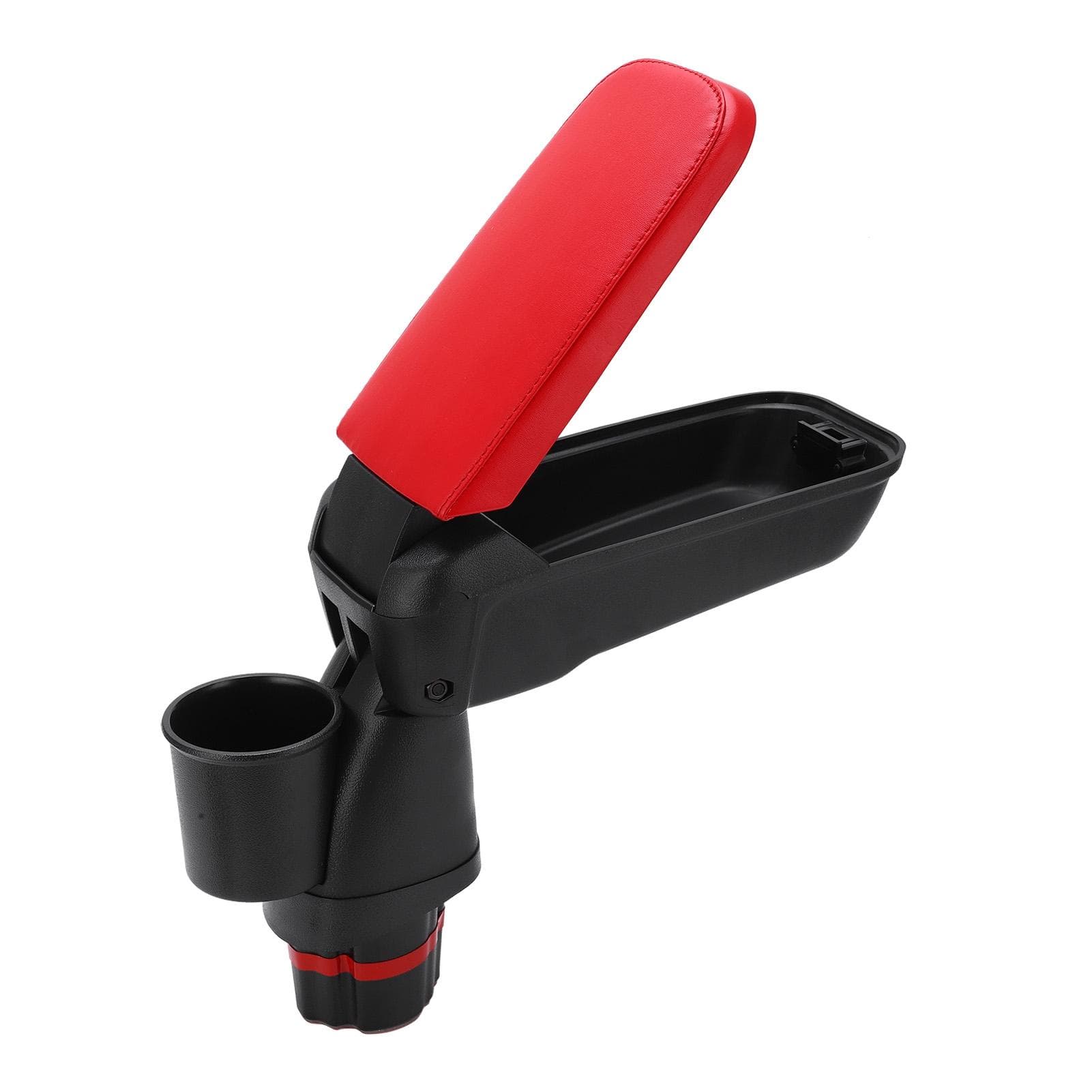Central Armrest Box with Cup Holder Red Replacement for Mercedes Smart Fortwo Forfour 453 1519