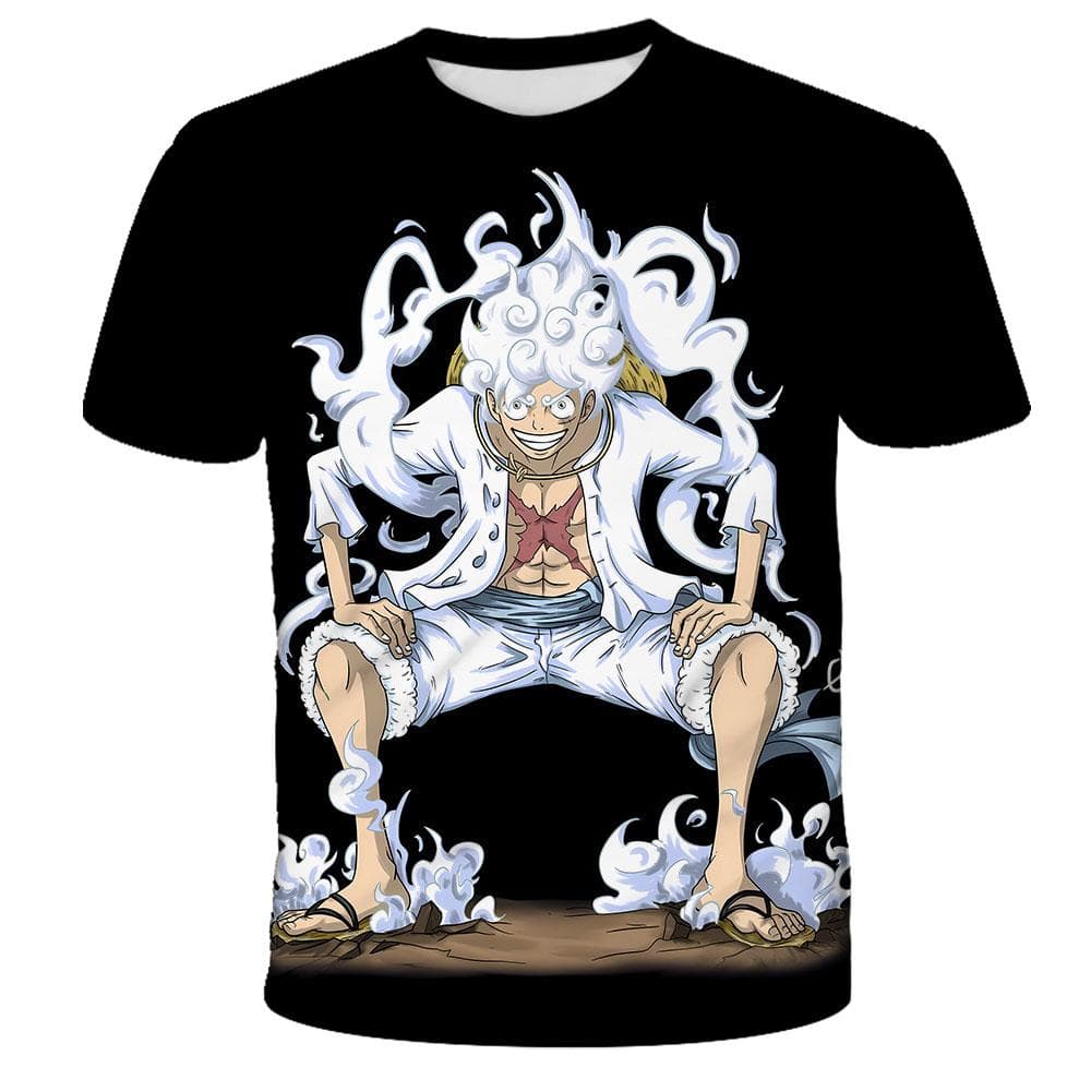 Fashion Kid Anime One Piece Luffy T Shirt Boy Clothing Kids Boys Tshirt Children T-shirt Summer Short Sleeve Tops Tees 3XL