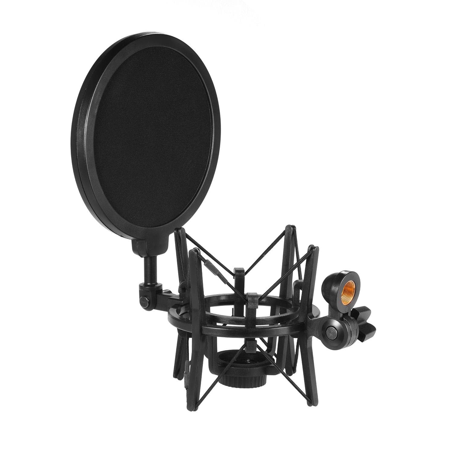Univerdal Plastic Condenser Microphone Mic Shock Mount Holder Bracket black