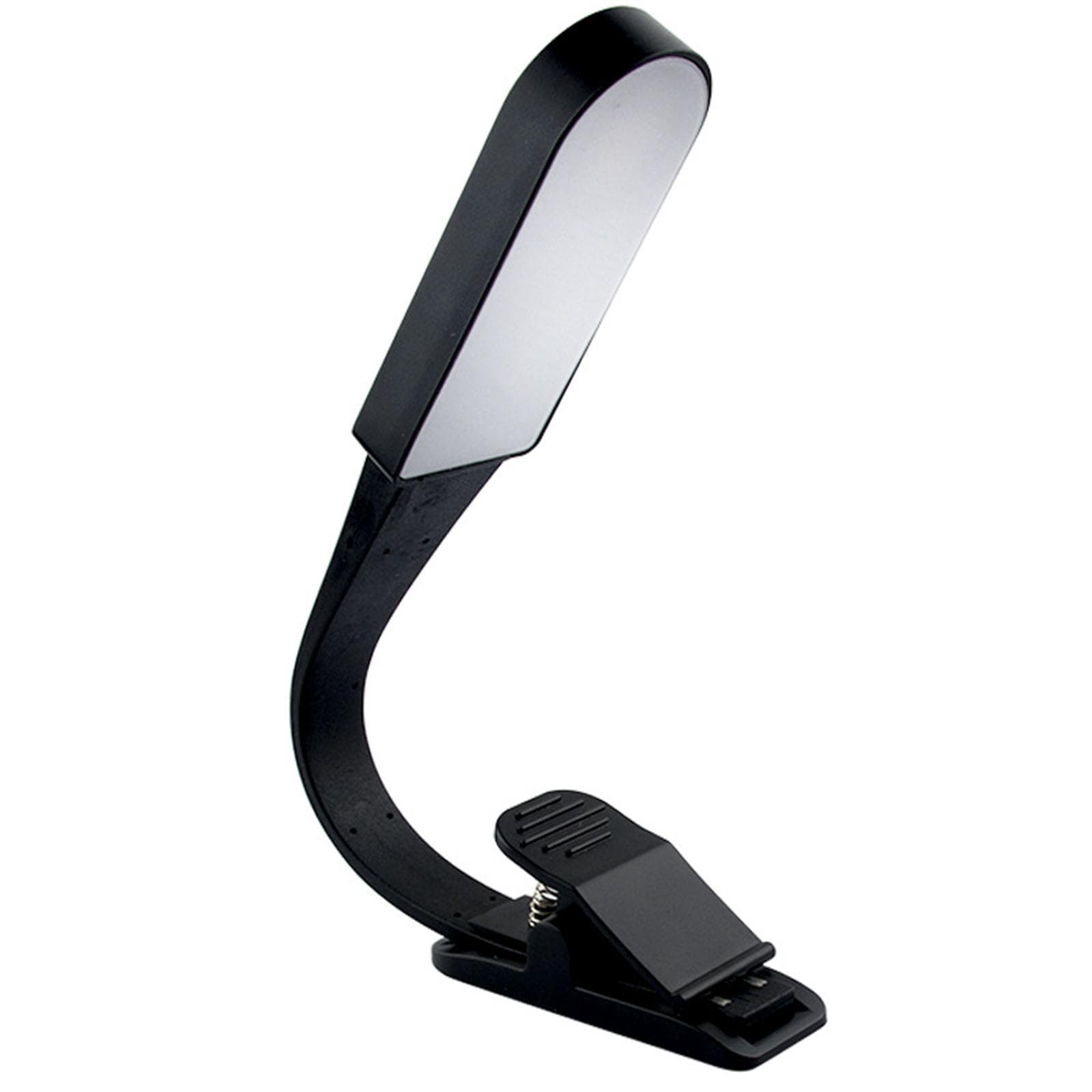 Rechargeable Infinitely Dimmable Clip Lamp Dormitory Bedside Clip Book Lamp Portable Reading Lights black