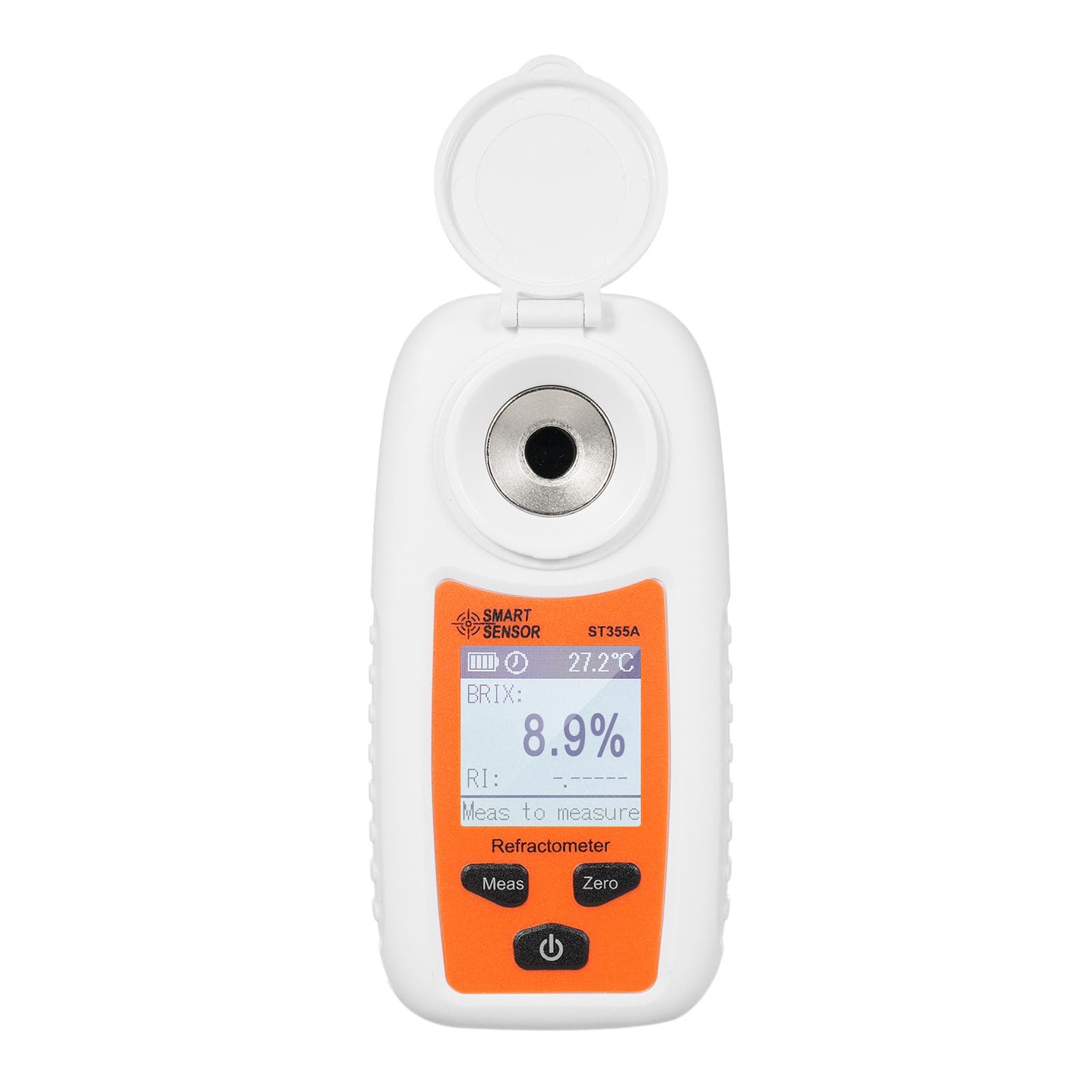 LCD Digital Refractometer Portable Handheld Refractometer ATC Sugar Percent Tester Sugar white