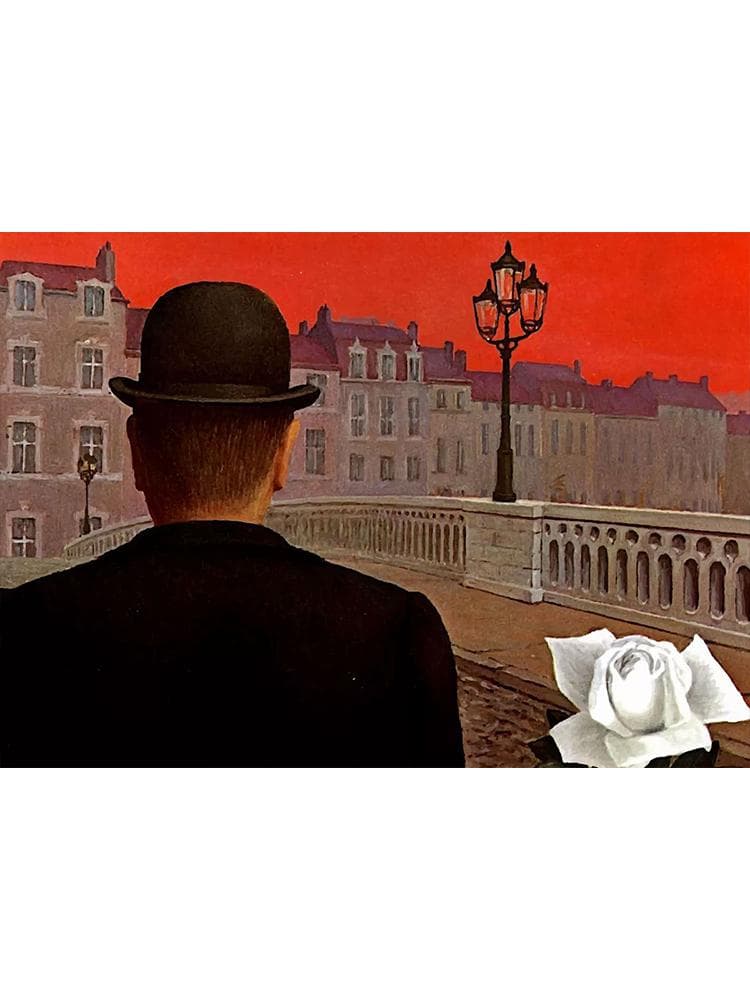 Famous Surrealism Arts Posters Canvas Painting Abstract Rene Magritte Wall Picture Print For Gallery Bedroom Home Decoration 40x60cm No Frame