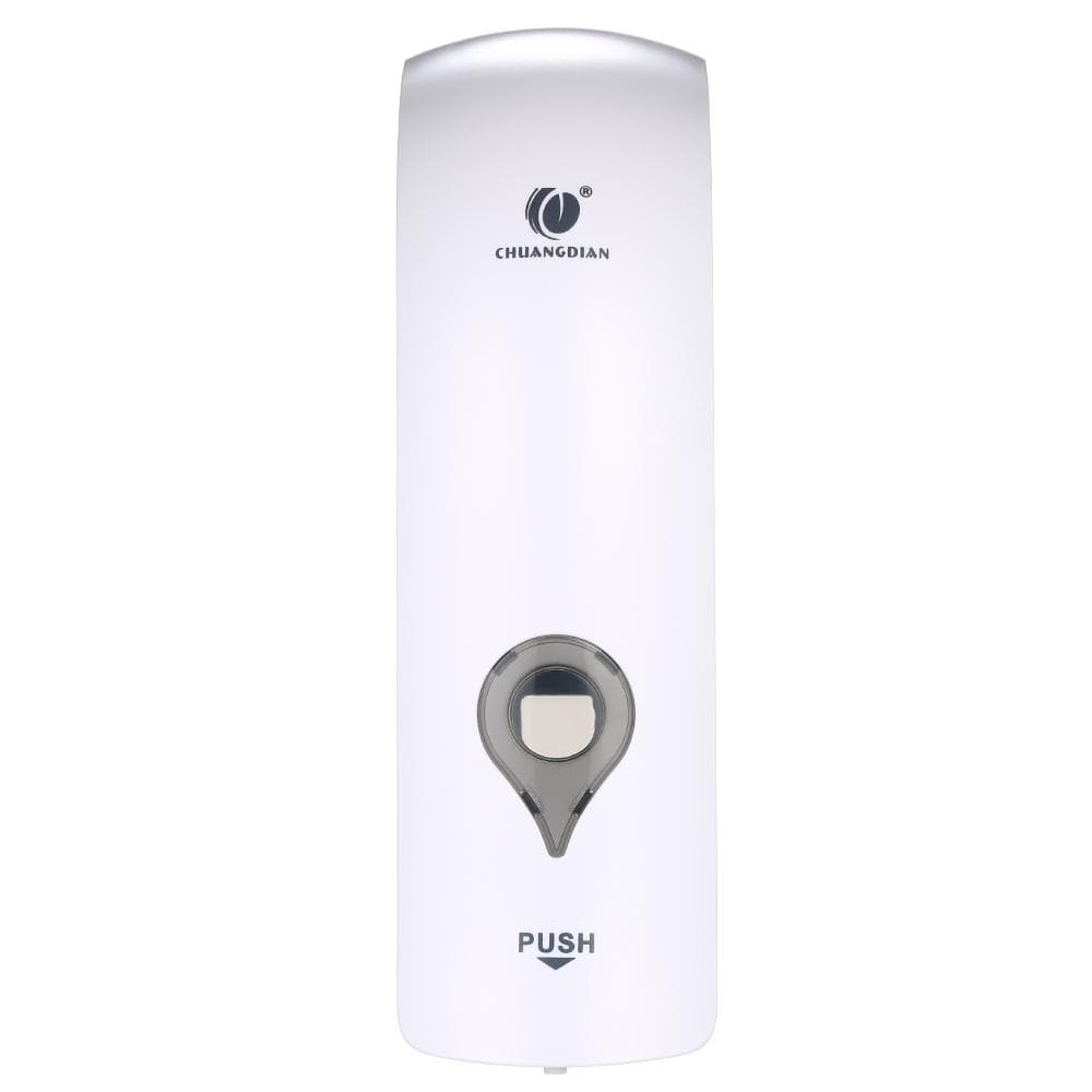 CHUANGDIAN 300ml Wall Mounted Single-Head Manual Soap Dispenser Shower Gel Liquid Shampoo Sanitizer white