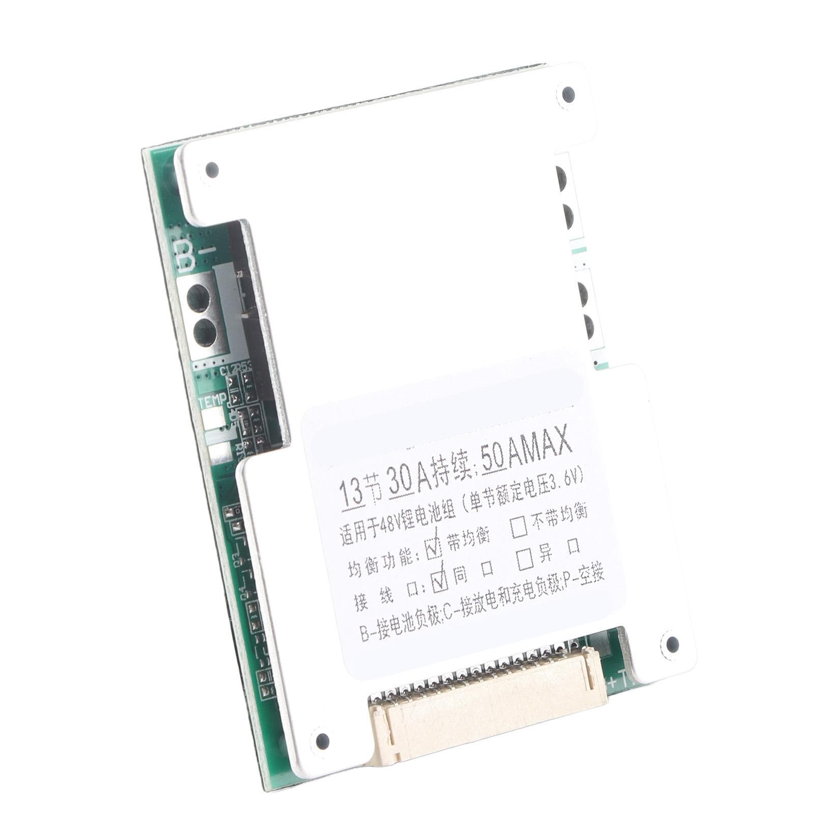 13S 30A Lithium Battery Charging Protection Board BMS PCB with Balance Charging
