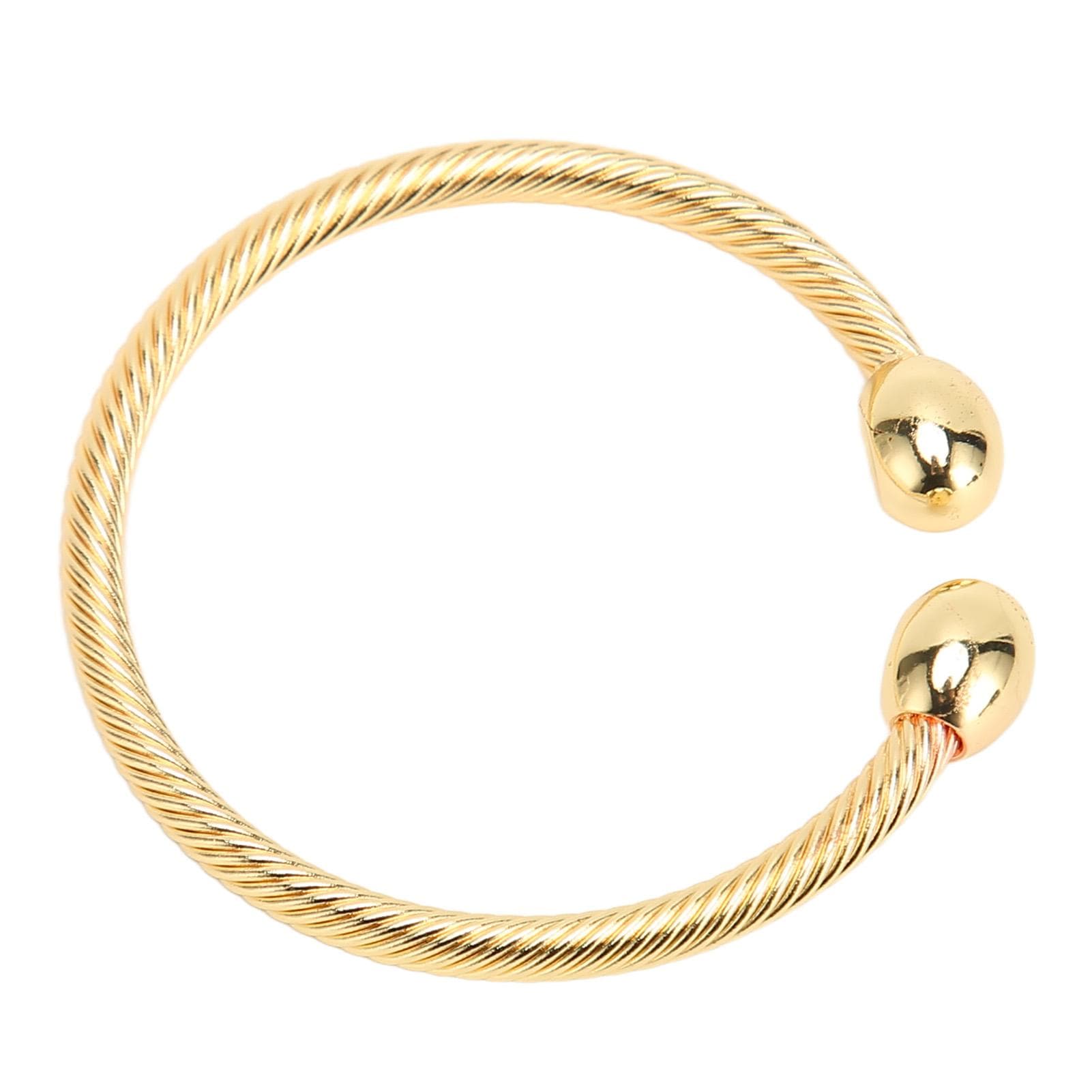 Women Magnetic Bracelet Reduce Fatigue Promote Relaxation Stylish Slimming Bracelets Gold