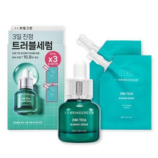 [BRING GREEN] Zinc Teca Blemish Serum + Refill (Triple) 25ml*3