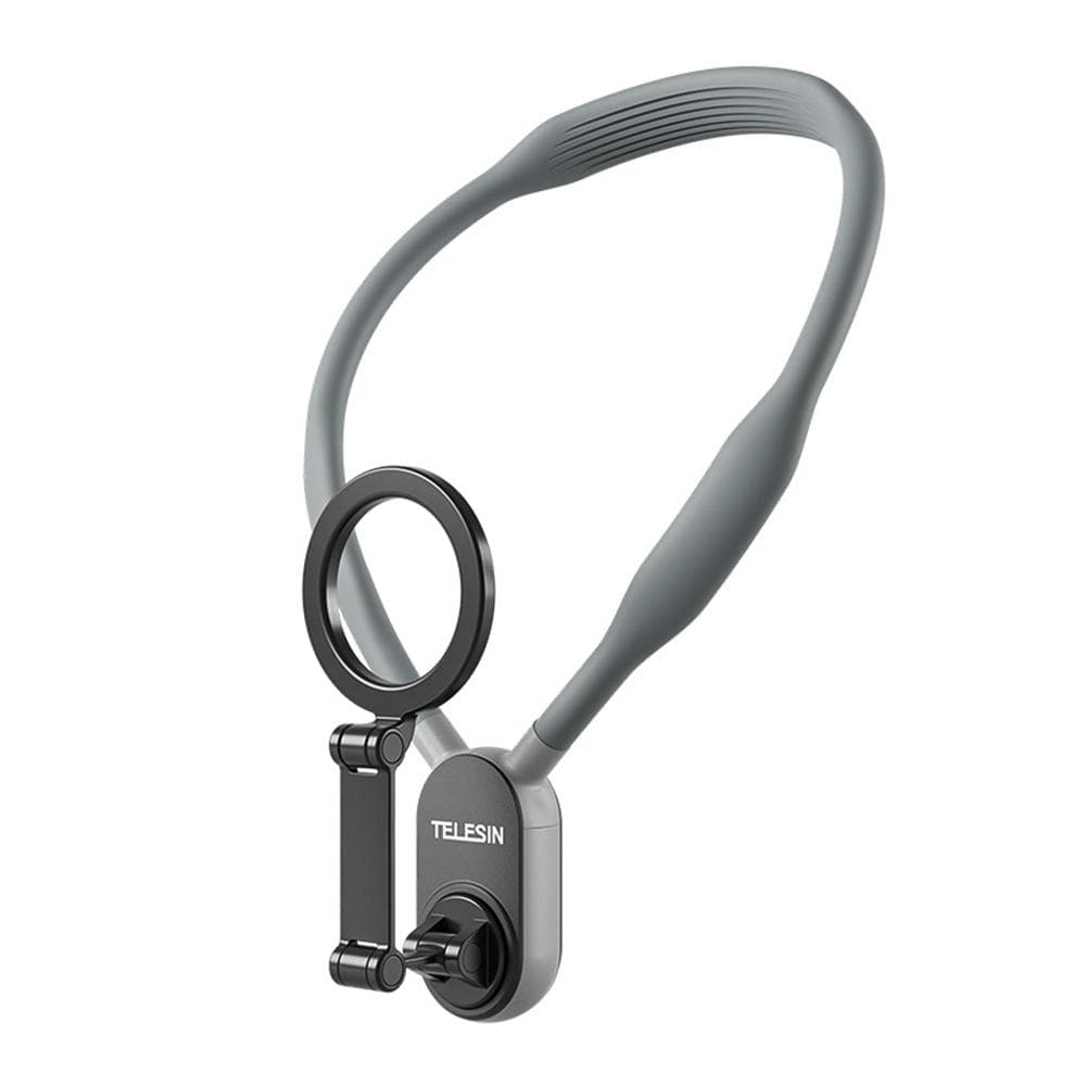 TELESIN MNM-001 Neck Phone Holder Neck Mount with Magnetic Phone Holder Quick Release Multi-angle grey
