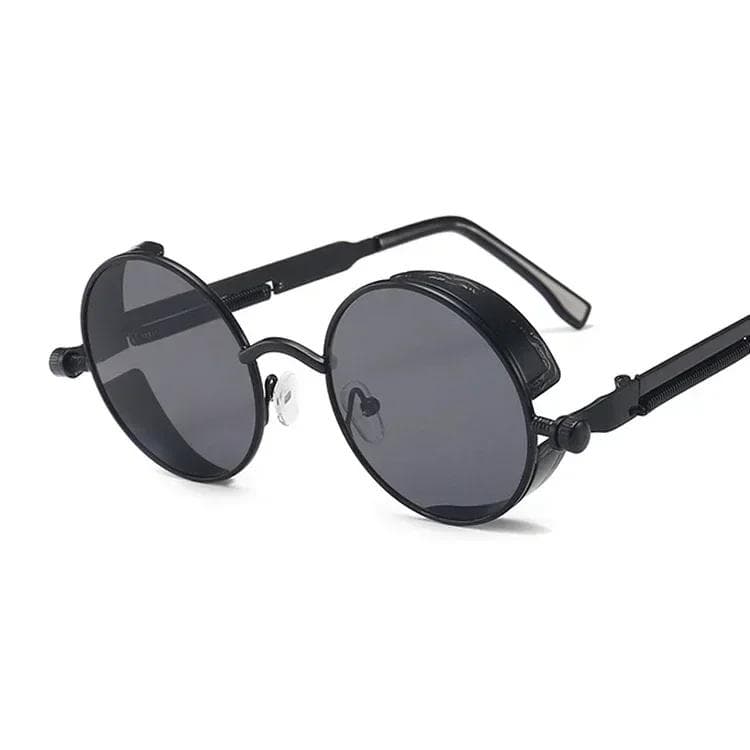 Metal Steampunk Sunglasses Men Women Vintage Round Glasses UV400 Protection High Quality Designer Brand Fashion