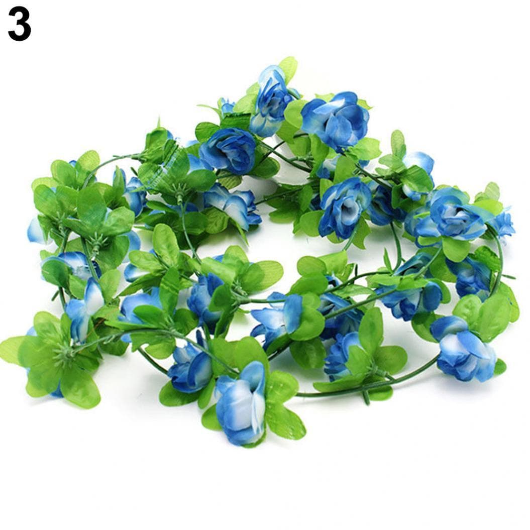 Garden Home Wedding Party Decor Fake Flower Garland Artificial Rose Blossom Vine