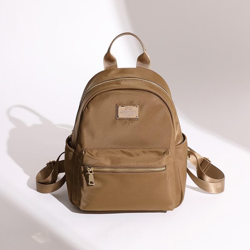 Oxford Cloth Backpack Korean Version Small Backpack Female Lightweight Commute Autumn Nylon Waterproof Mini Small brown