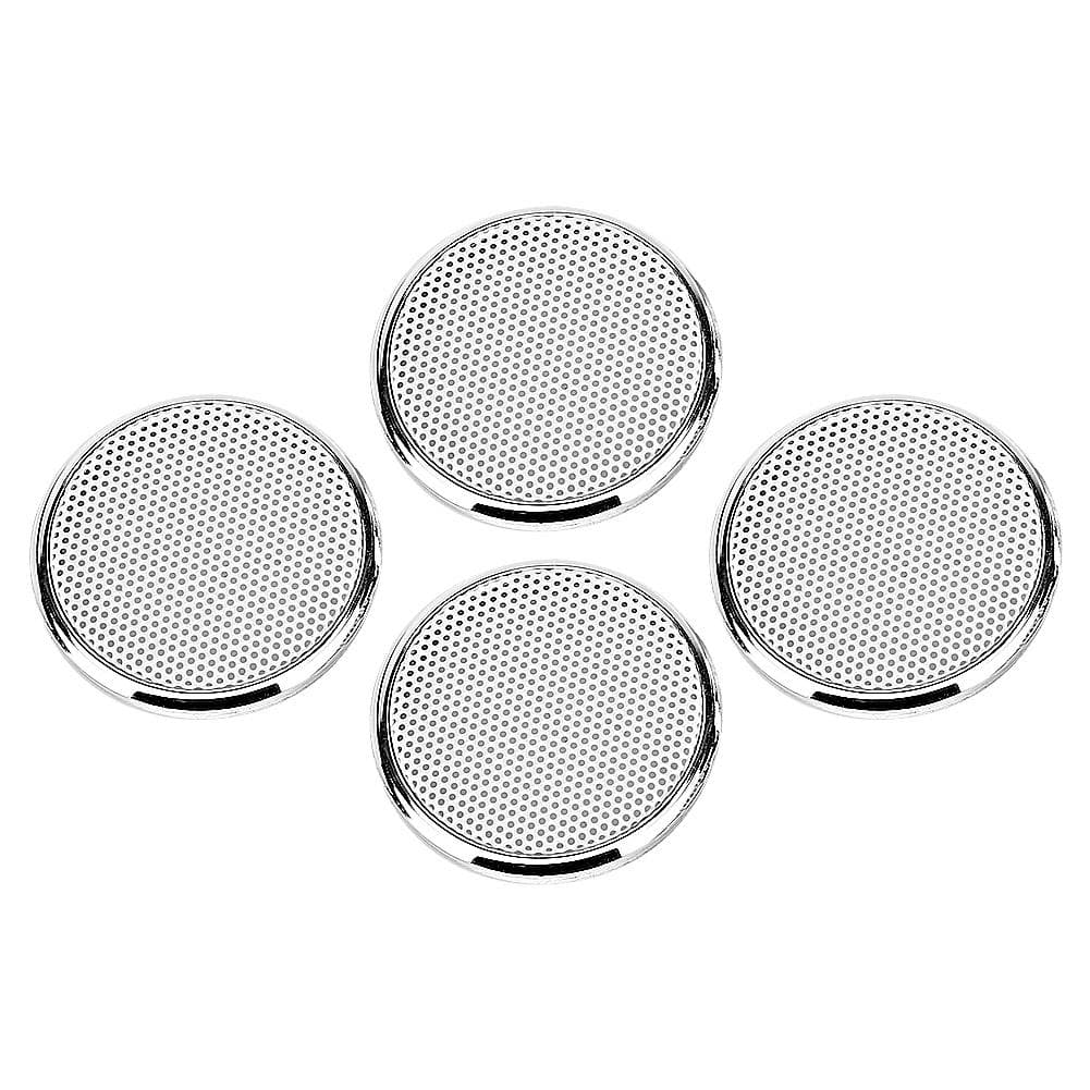 4pcs 1inch Audio Speaker Grille Protective Decorative Audio Speaker White Mesh Grille