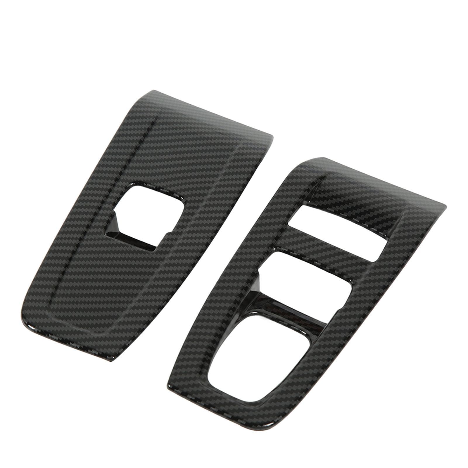 2PCs Car Window Switch Panel Cover Window Lift Panel Trim Replacement For Subaru BRZ Carbon Fiber
