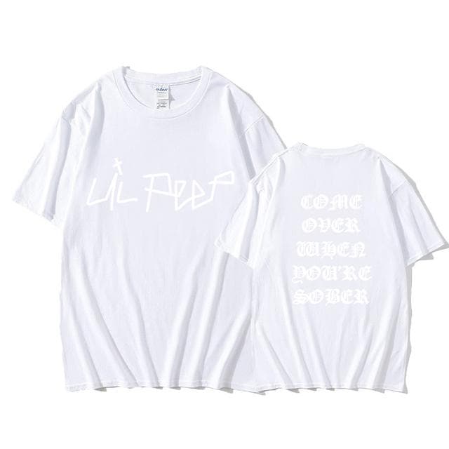 2025 Lil Peep Come Over When You're Sober Tour Concert Vtg Reprint Top T Shirt New Summer Streetwear print Top Cotton Tshirts Men 3XL