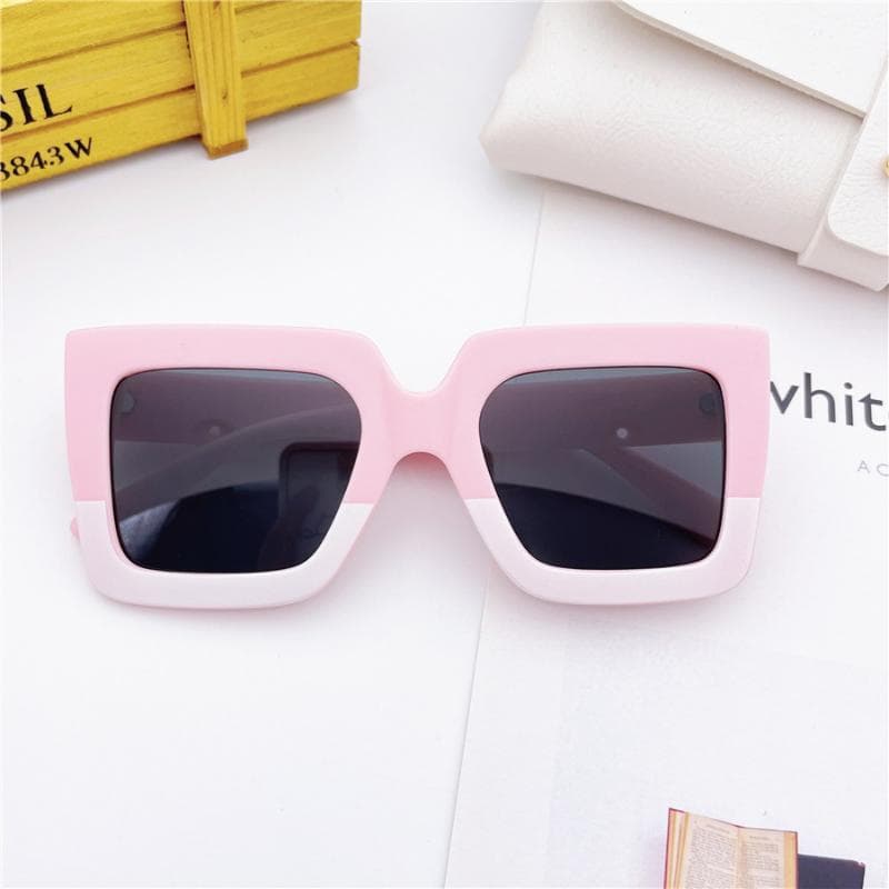 New Cool Kids Sunglasses UV400 Coating Lens for Boys Girls 3-15 Years Fashion Eyewares Sun Glasses As shown in the figu