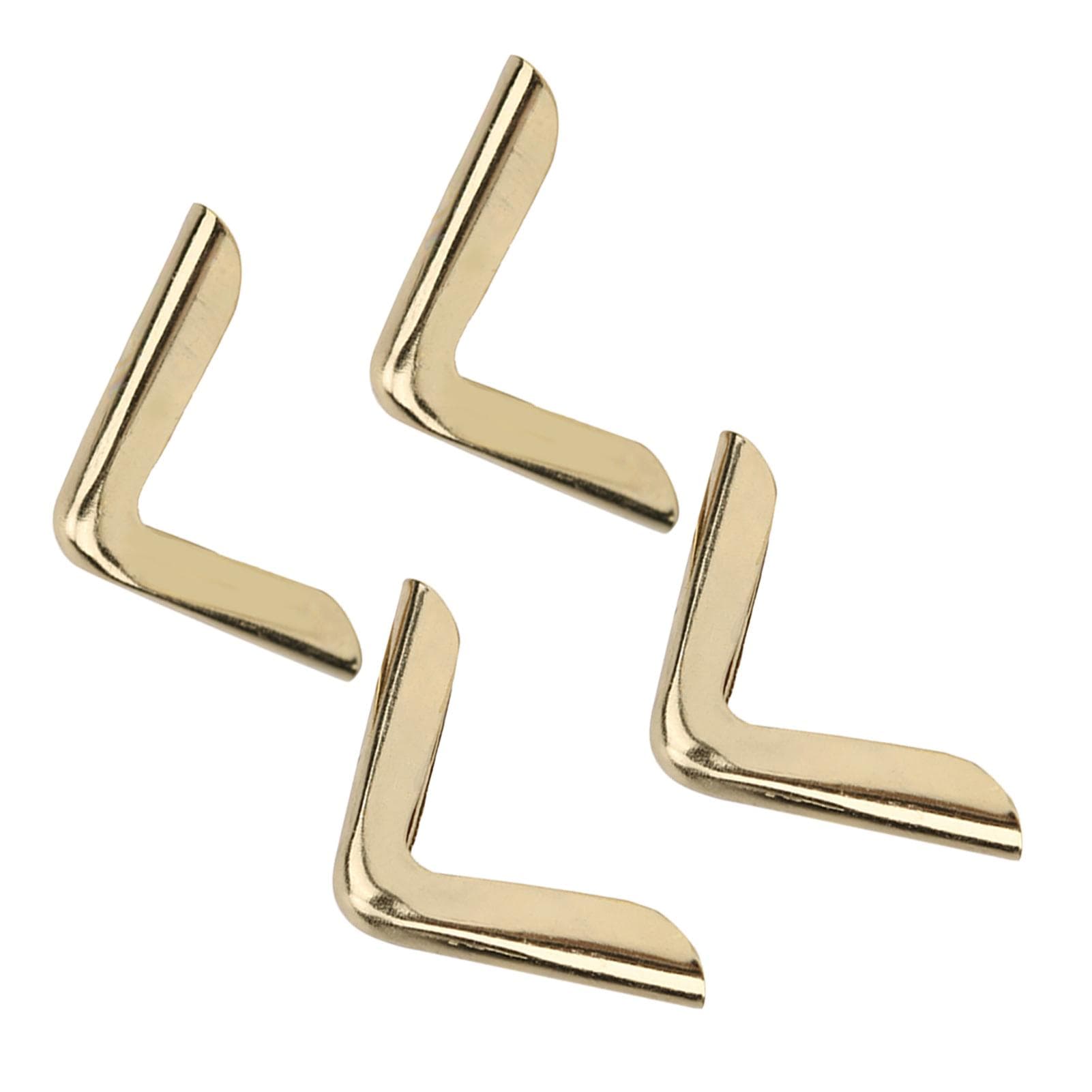 50Pcs Metal Corner Protector Iron Retro DIY Photo Album Book Edge Cover 2.2mmBrass Color 2.2mm