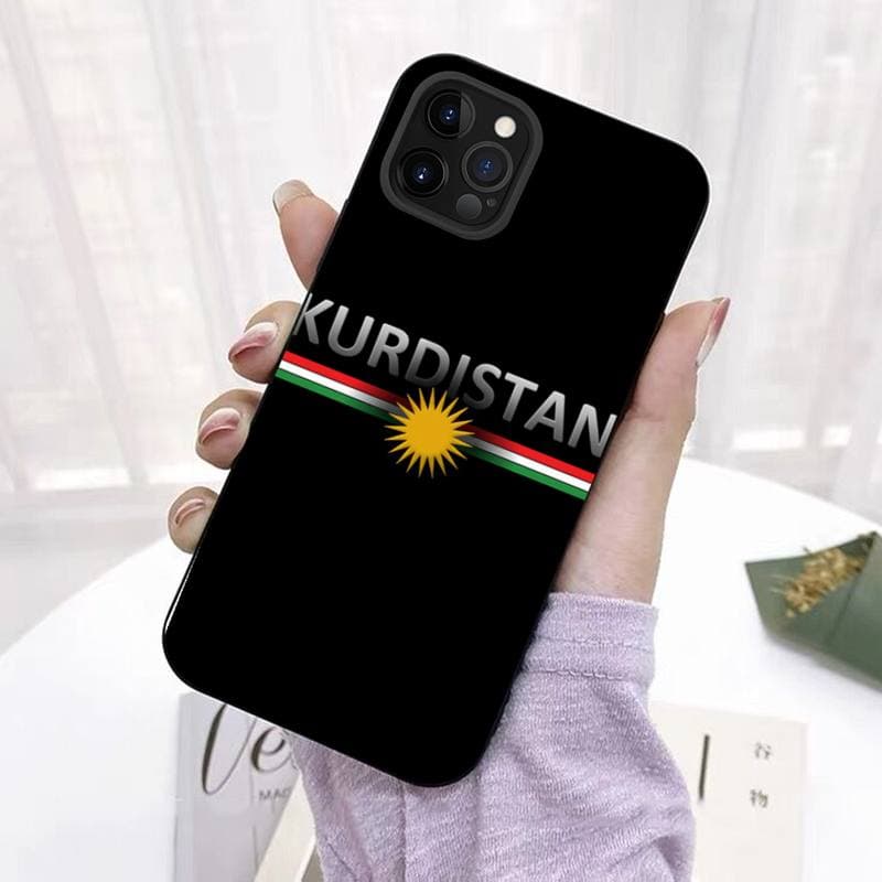 Kurdistan Flag Phone Case for iPhone 11 12 13 Mini Pro Max 8 7 6 6S Plus X 5 SE 2020 XR XS Funda Case iphone 13