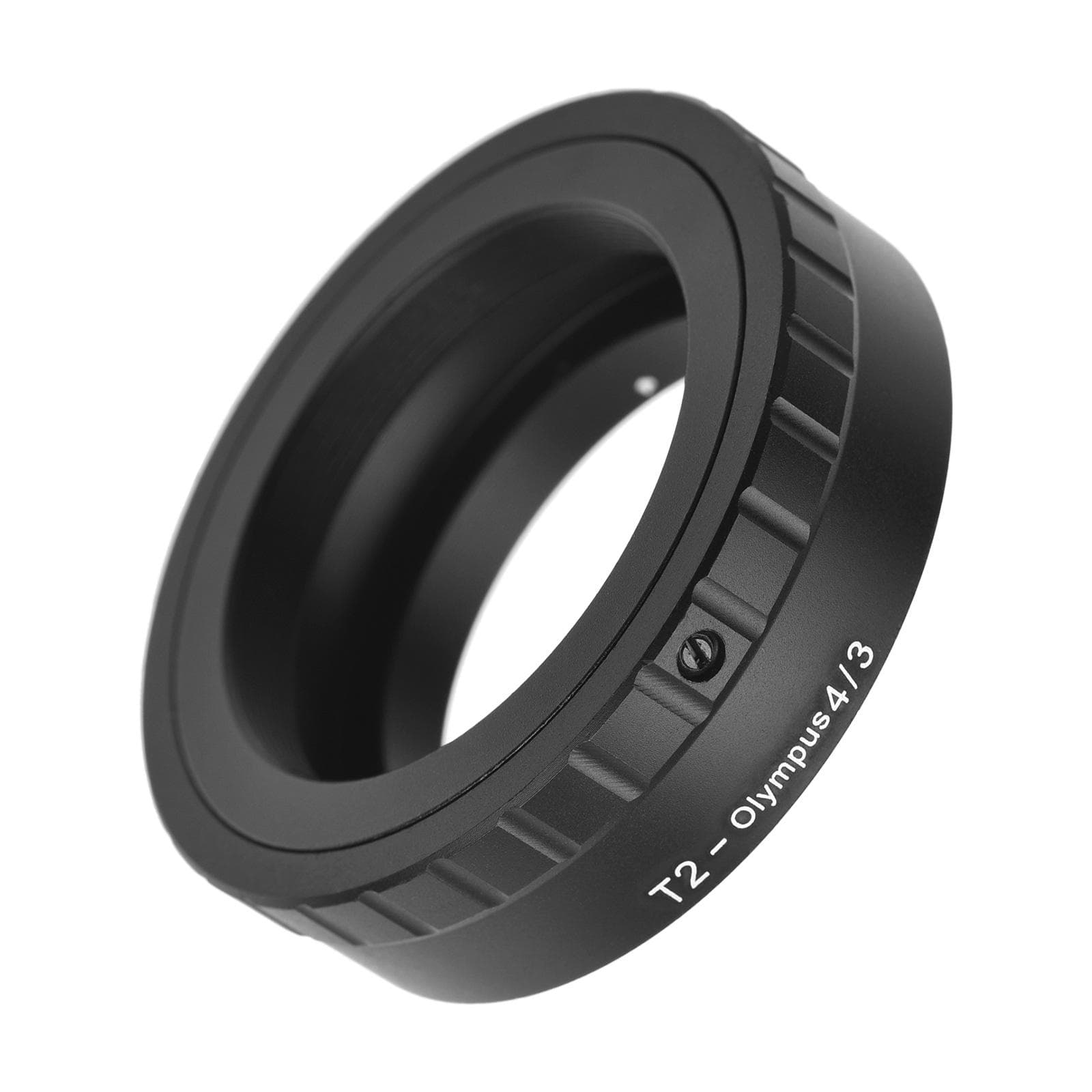 Metal Lens Mount Adapter Ring T/T2 Mount Lens Adapter Replacement for Olympus black