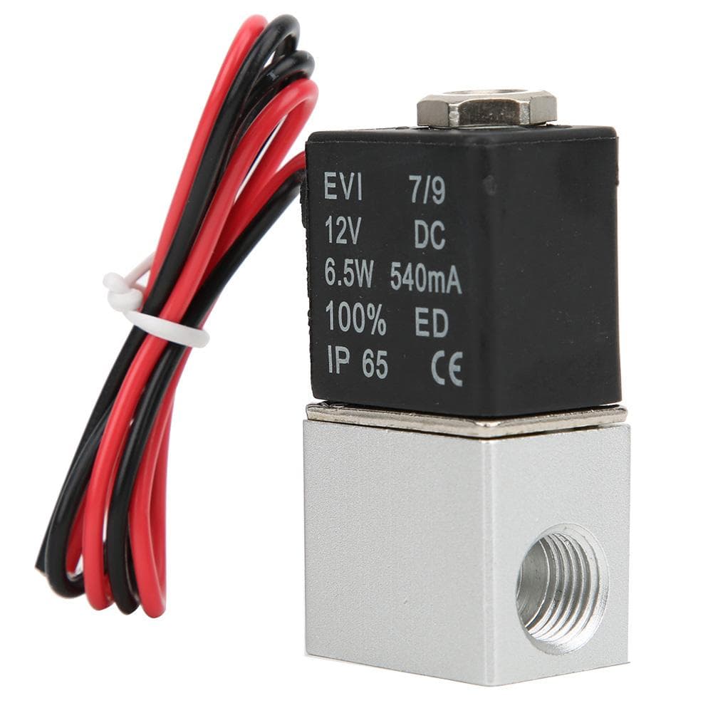 Quick Response Solenoid Valve Water Air Oil 2Position 2Way Aluminum Alloy Body Valve DC12VG14in