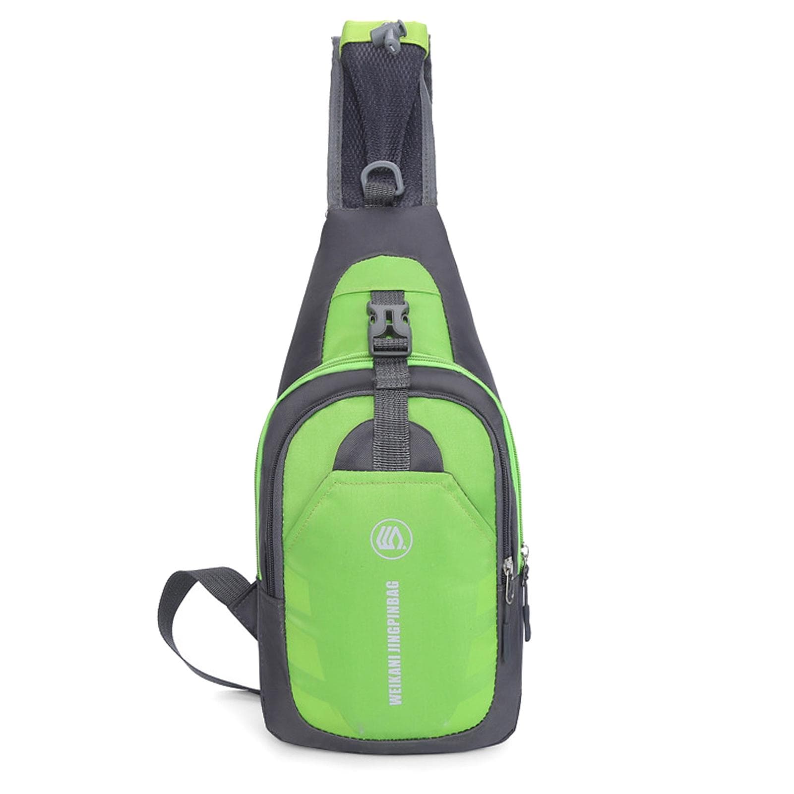 Sling Bag Chest Pack Causal Crossbody Shoulder Bag Travel Backpack Daypack for Women Men green
