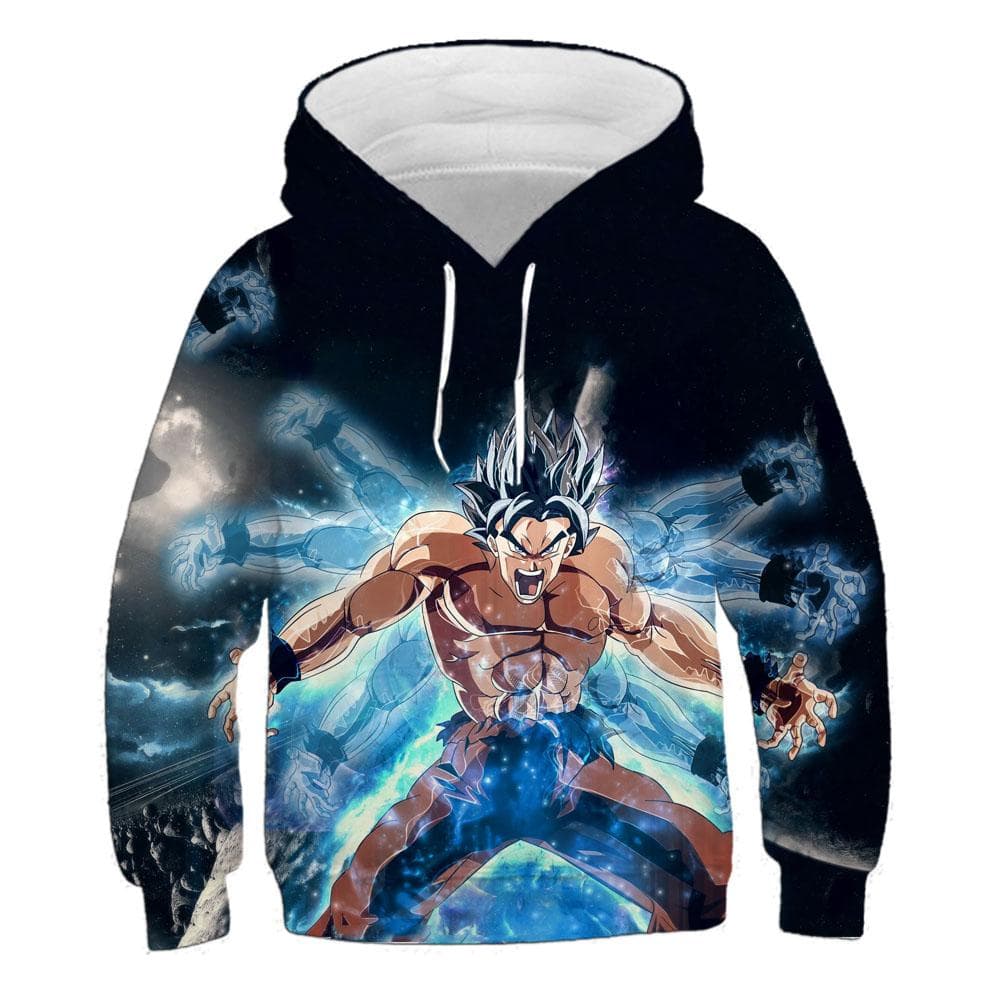2025 MINISO Kids Dragon Ball Hoodie Sweatshirt Son Goku Boys Girls 3D Printing Sport Sweater Cosplay Costume Children Pullovers Tops 160