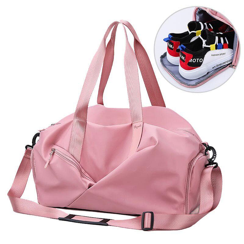 Mat Fitness Dry Wet Sac De Sport Handbags Tas Travel Training Waterproof Sack Gymtas Pool Bag pink