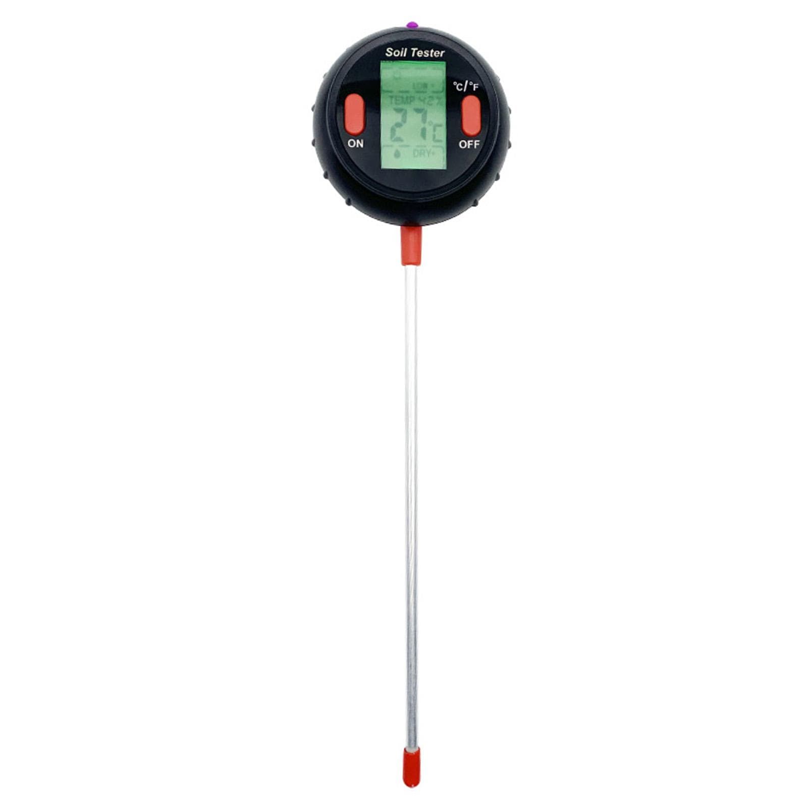 Soil pH Meter 5-in-1 Soil Tester Kits Soil Moisture Meter with Temperature Moisture Light PH