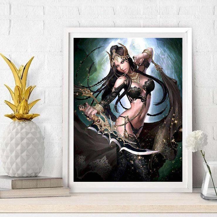 5D DIY Diamond Painting Anime Game Girl Embroidery Cross Stitch Rhinestone Mosaic Painting 20X30CM