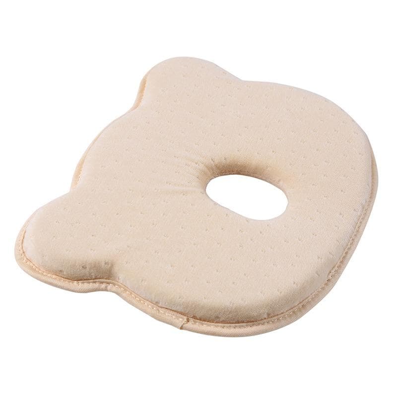 Baby Head Styling Pillow Anti-deflection Head Correction Pillow Soft Foam Cushion Pillow yellow