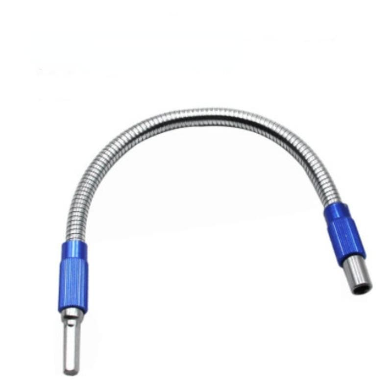 Hexagonal Shank Metal Flex Universal Extension Bit Holder Hex Screwdriver Bit Connection Extension Rod For Hand Drill blue
